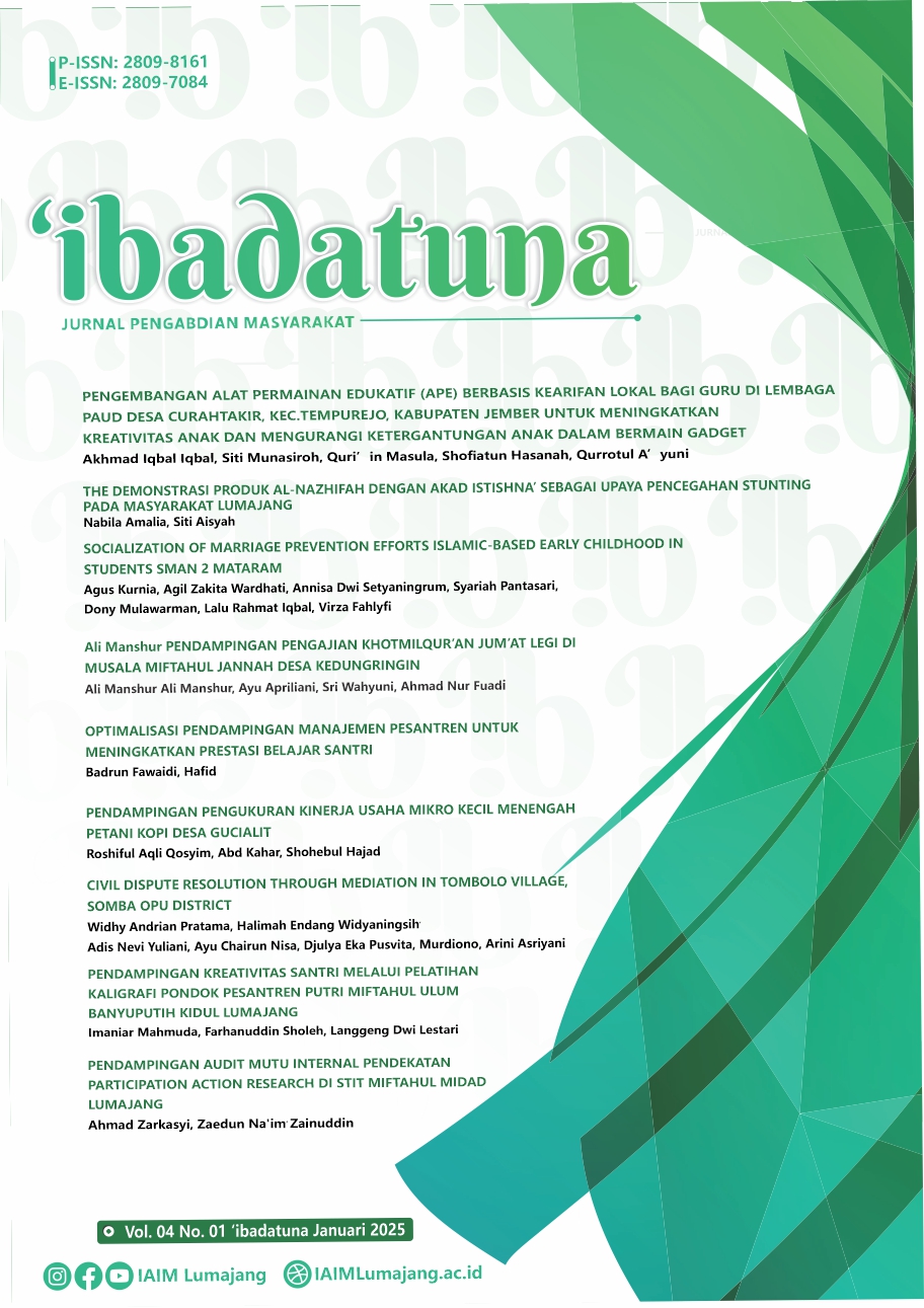 					View Vol. 4 No. 01 (2025): Ibadatuna Januari 2025
				